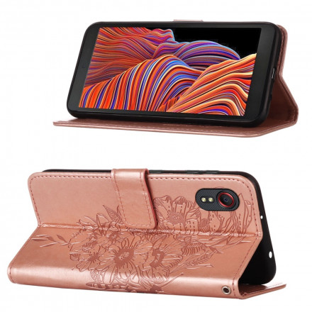 Samsung Galaxy XCover 5 Butterfly Design Case with Strap