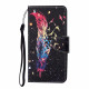 Oppo A15 Colorful Feather Lanyard Case
