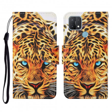 Oppo A15 Tiger Case with Strap