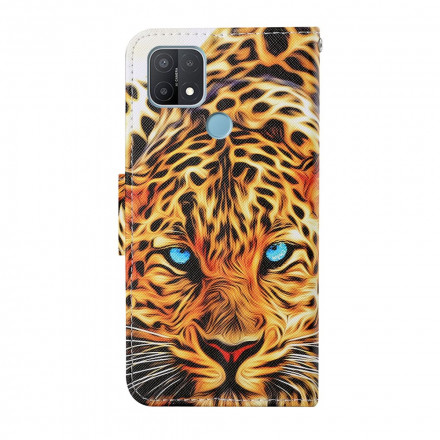 Oppo A15 Tiger Case with Strap