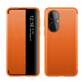 View Cover Huawei P50 Simili Cuir Texturé