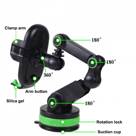 Phone Stand with Adjustable Arm