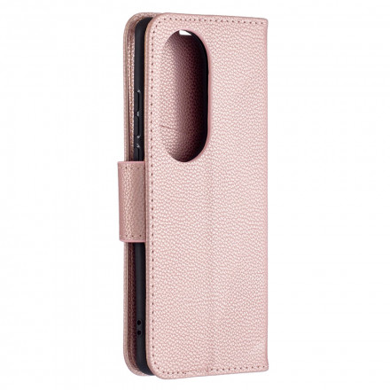 Case Huawei P50 Pro Lychee Oblique Flap