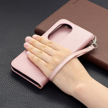 Case Huawei P50 Pro Lychee Oblique Flap