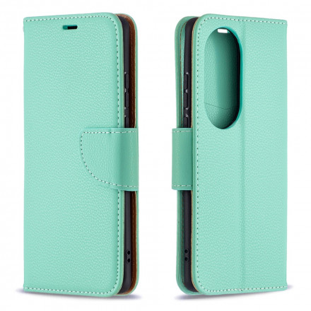 Case Huawei P50 Pro Lychee Oblique Flap