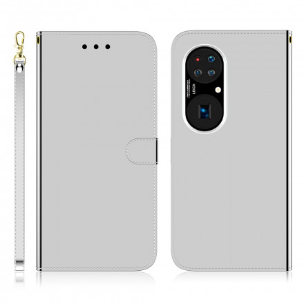 Cover Huawei P50 Pro Simili Cuir Couverture MIroir