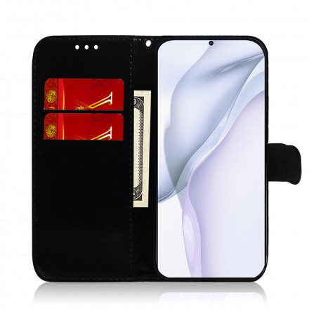 Cover Huawei P50 Pro Simili Cuir Couverture MIroir