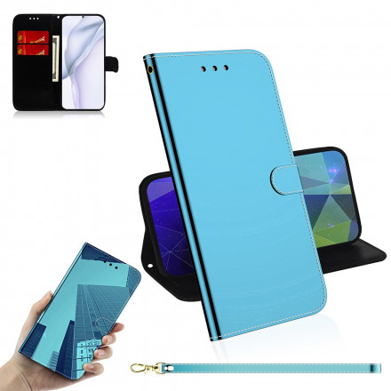 Cover Huawei P50 Pro Simili Cuir Couverture MIroir