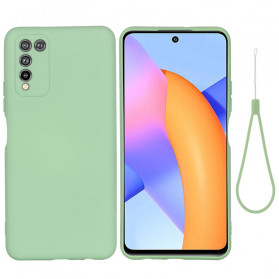 Honor 10X Lite Liquid Silicone Case With Strap