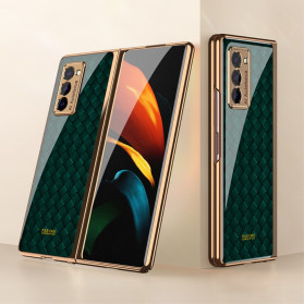 Samsung Galaxy Z Fold2 Tempered Glass Cover Woven Design GKK