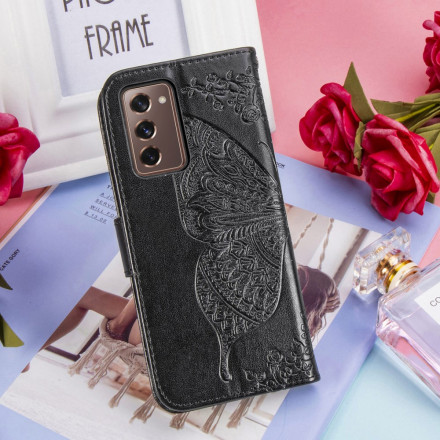 Samsung Galaxy Z Fold2 Butterfly Design Case with Strap