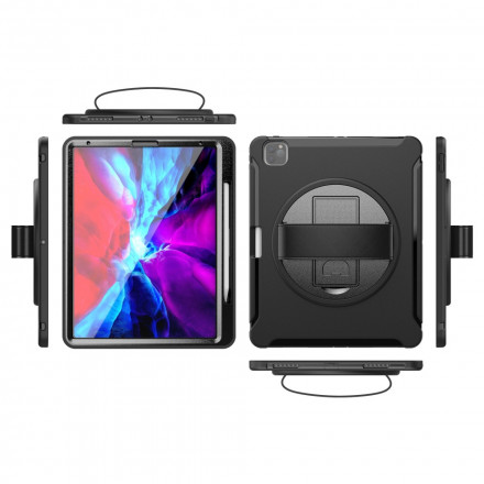 Case iPad Pro 12.9" (2021) (2020) (2019) Sangle, Support et Porte-Stylet