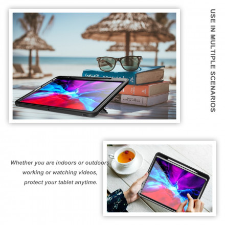 Case iPad Pro 12.9" (2021) (2020) (2019) Sangle, Support et Porte-Stylet