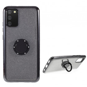 Case Samsung Galaxy A02s Glitter and Diamonds Ring-Support