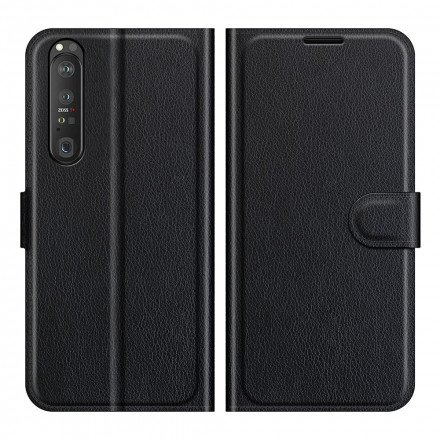 Cover Sony Xperia 1 III Effet Lychee Classique