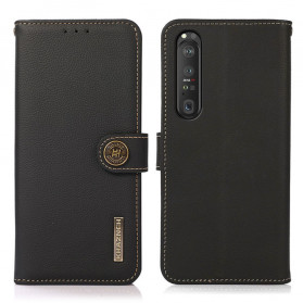 Cover Sony Xperia 1 III Simili Cuir KHAZNEH RFID