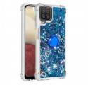 Samsung Galaxy A12 / M12 Glitter Case with Support Ring