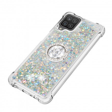 Samsung Galaxy A12 / M12 Glitter Case with Ring Support