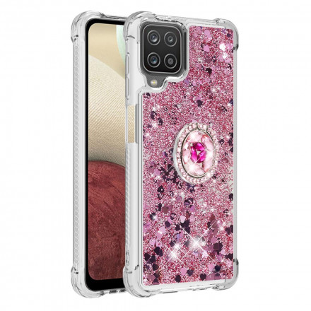 Samsung Galaxy A12 / M12 Glitter Case with Ring Support