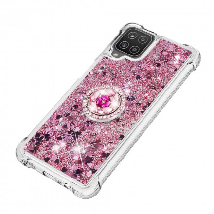 Samsung Galaxy A12 / M12 Glitter Case with Ring Support