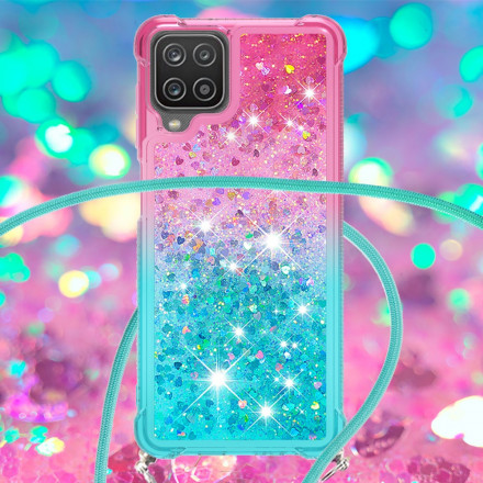 Samsung Galaxy A12 / M12 Silicone Sequins and String Case