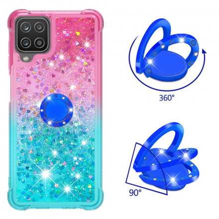 Case Samsung Galaxy A12 / M12 Glitter Ring-Support