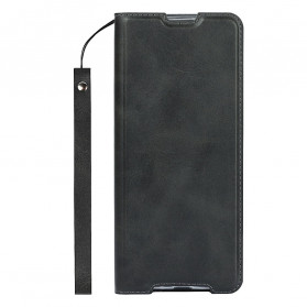 Flip Cover Sony Xperia 1 III Leatherette Classy Strap