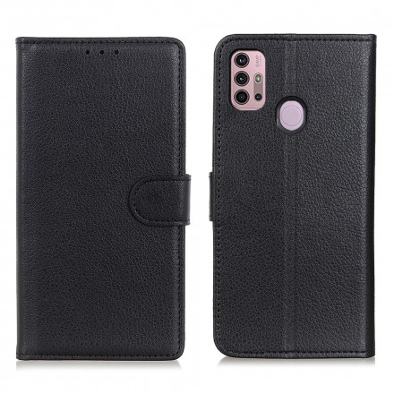 Moto G30 / Moto G10 Leatherette Case Traditional Lychee