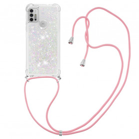 Moto G30 / Moto G10 Glitter Case with Cord