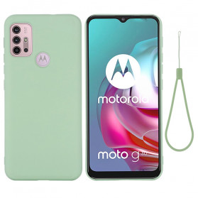 Moto G30 / Moto G10 Liquid Silicone Case with Strap