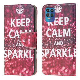 Cover Moto G100 Keep Calm and Sparkle