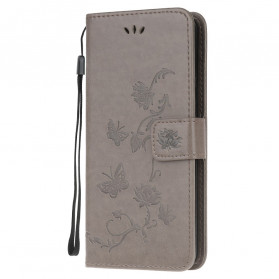 Motorcycle Cover G100 Butterflies And Flowers With Strap