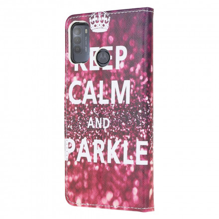 Cover Moto G50 Keep Calm and Sparkle