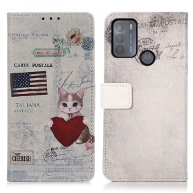 Cover Moto G50 Chat Voyageur