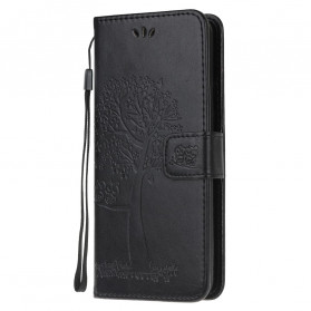 Moto G50 Tree & Owl Strap Case
