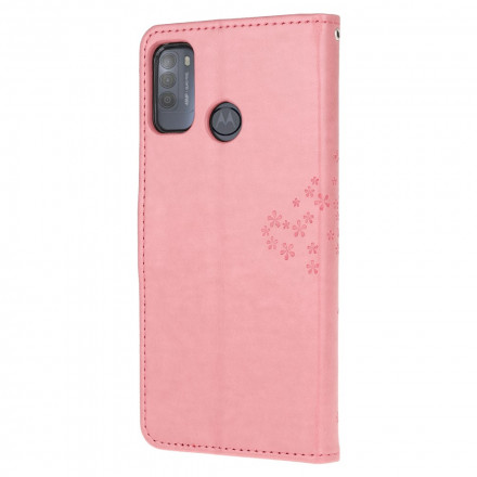 Moto G50 Tree & Owl Strap Case