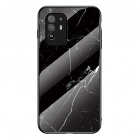 Oppo A94 5G Marble Colors Tempered Glass Case