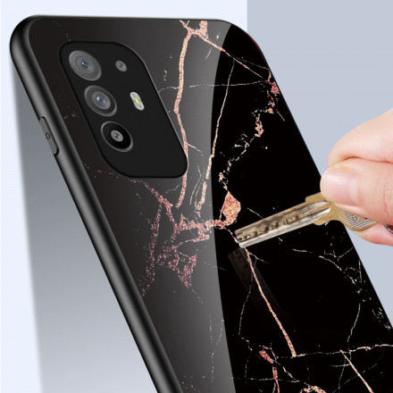 Oppo A94 5G Marble Colors Tempered Glass Case