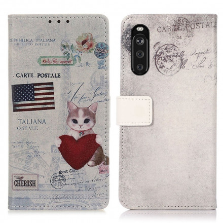 Cover Sony Xperia 10 III Chat Voyageur