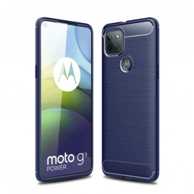 Moto G9 Power Brushed Carbon Fiber Case
