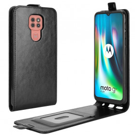 Cover Moto G9 Play Effet Cuir Rabat Vertical