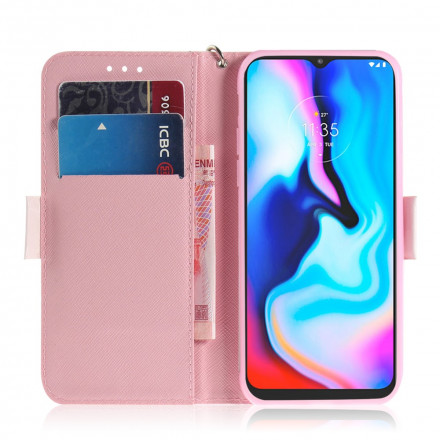 Moto G9 Play Case Flower Branch with Strap