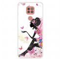 Case Moto G9 Play Butterfly Lady