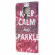 Cover Moto G9 Play Keep Calm and Sparkle