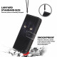 Samsung Galaxy A22 5G Black Cat Eye Case with Strap