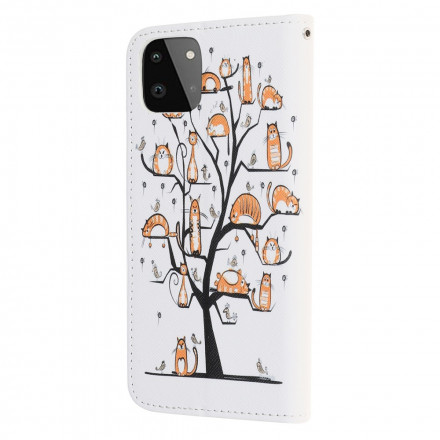Samsung Galaxy A22 5G Funky Cats Strap Case