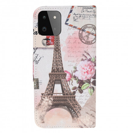 Cover Samsung Galaxy A22 5G Tour Eiffel Rétro