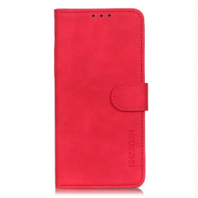 Cover Samsung Galaxy A22 4G Effet Cuir Mate Vintage KHAZNEH