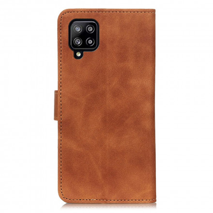 Cover Samsung Galaxy A22 4G Effet Cuir Mate Vintage KHAZNEH