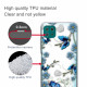 Samsung Galaxy A22 5G Clear Case Butterflies and Flowers Retro
